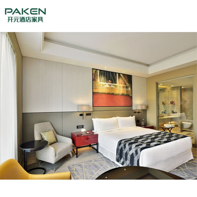 คุณภาพ  Luxury Bedroom Melamine Five Star Hotel Furniture โรงงาน