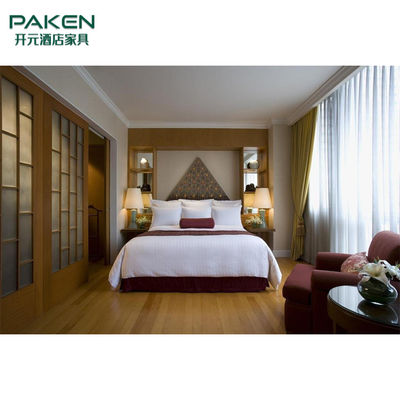 คุณภาพ  Luxury Ash Wood Shangri La Hotel Villa Furniture โรงงาน