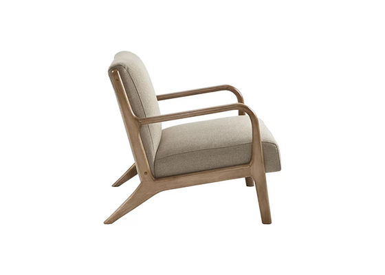 การออกแบบที่เรียบง่ายผ่อนคลายโซฟาเดี่ยวเฟอร์นิเจอร์โรงแรมโบราณเก้าอี้ไม้