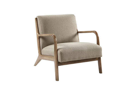 การออกแบบที่เรียบง่ายผ่อนคลายโซฟาเดี่ยวเฟอร์นิเจอร์โรงแรมโบราณเก้าอี้ไม้