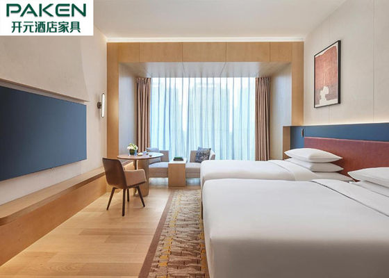 โรงแรมไฮแอทเฟอร์นิเจอร์ห้องนอนสไตล์วินเทจตกแต่งหัวเตียงสองชั้นแบบเต็มความยาว